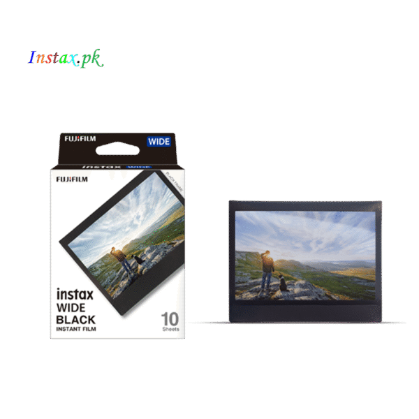 Instax Mini Wide Black Instant Film (10 Sheets)